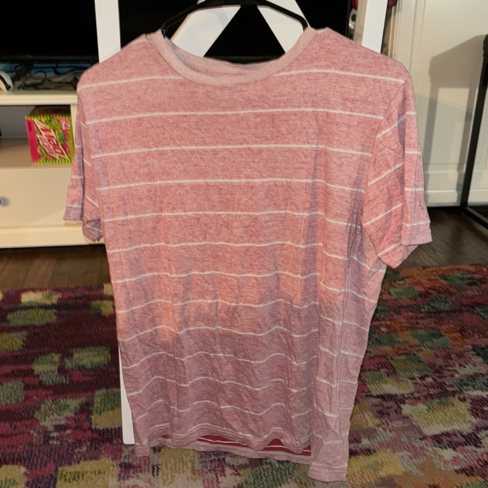 Mossimo Supply Co. Salmon Striped Tee Size Small